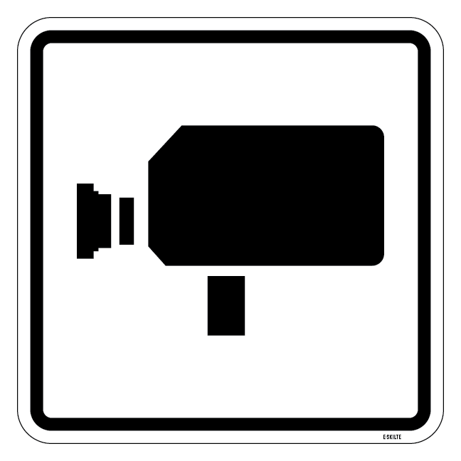 Kamera piktogram skilt