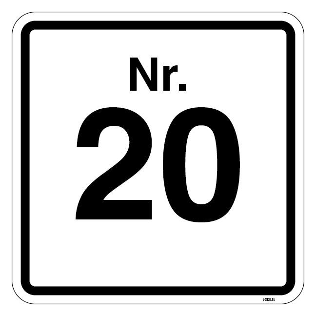 Nr.20. piktogram skilt