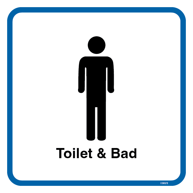 Herrre Toilet Piktogram skilt