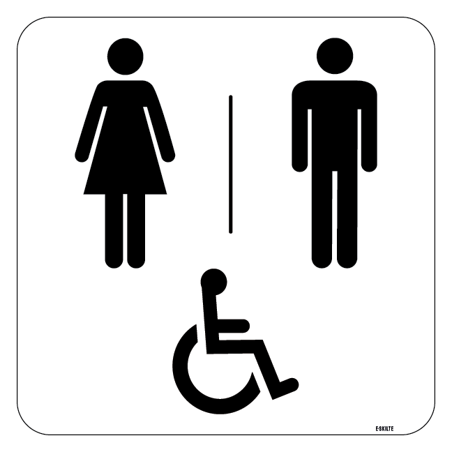 Toilet alle Piktogram skilt