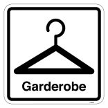 Garderobe skilte