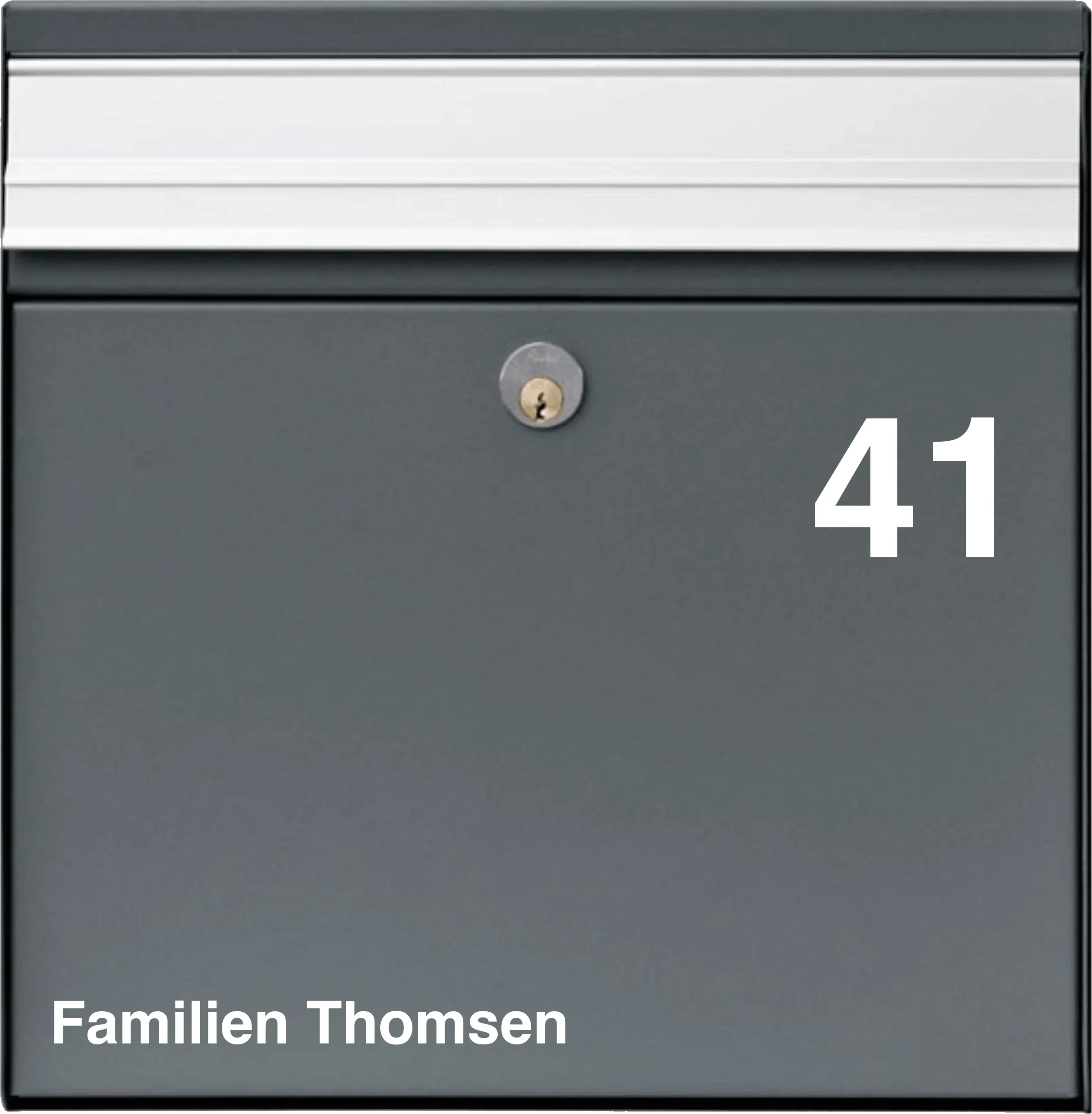 navneskilt til postkasse