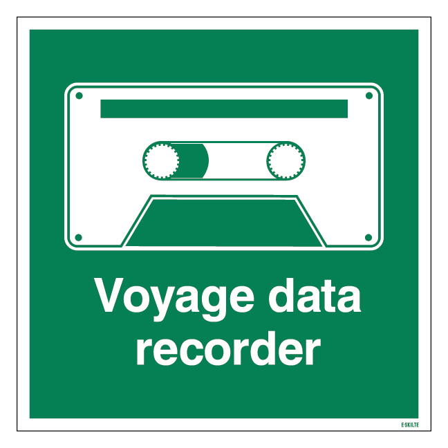 Voyage Data Recorder Redningsskilt