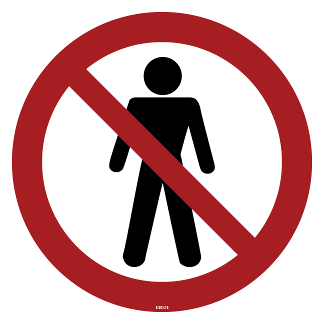 Adgang forbudt. Forbudsskilt