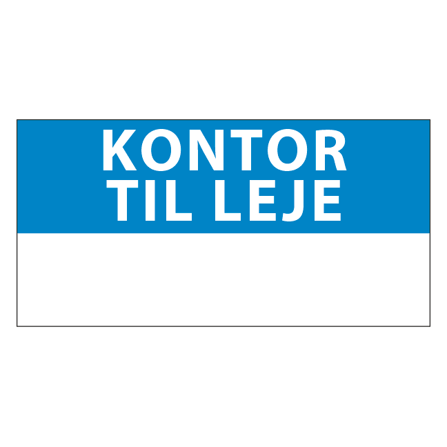 Kontor Til leje skilt - Billede 2