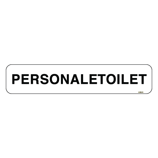 PERSONALE Toilet mand dame: Toiletskilt
